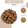 80Pcs Round Silicone Focal Beads SIL-SZ0001-24-25-2