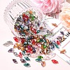 220Pcs 11 Colors Electroplate Glass Faceted Teardrop Beads Strands EGLA-YW0001-76-4