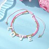 Adjustable Glass Seed Beaded Multi-strand Bracelets BJEW-MZ00137-1