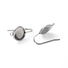 Tarnish Resistant 304 Stainless Steel Earring Hooks STAS-F271-01B-P-3