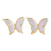 304 Stainless Steel Enamel Pendants STAS-V015-61F-G-1