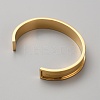 304 Stainless Steel Grooved Cuff Bangles BJEW-WH0019-07G-2