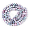 Ombre Effect Dyed Glass Beads Strands GLAA-C023-02-A06-2