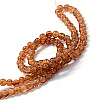 Baking Paint Transparent Crackle Glass Round Bead Strands DGLA-Q018-8mm-26-3