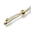 2.5MM Adjustable Braided Nylon Cords Necklace Making FB-CBAA152-02G-34-3