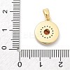 Brass Micro Pave Cubic Zirconia Pendents KK-M303-02G-01-3