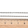 Non-Tarnish 304 Stainless Steel Cable Chain Necklace STAS-T040-PJ204-45-3