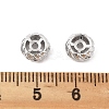 Brass Micro Pave Clear Cubic Zirconia Spacer Beads LS-KK-K371-31P-3