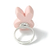 Bunny Resin Finger Ring RJEW-JR00638-03-4