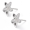 Non-Tarnish 304 Stainless Steel Stud Earring Settings STAS-J032-22-4