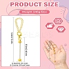 10Pcs 2 Colors Zinc Alloy Beadable Bar Pendant Decorations for DIY Crafts Jewelry Making AJEW-CJ0001-50-8