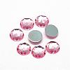 Acrylic Rhinestone Flat Back Cabochons GACR-Q008-8mm-14-1