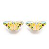 Butterfly with Sunflower Enamel Pin JEWB-G014-B01-2