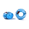 Two Tone Glass European Beads GDA009-7-2