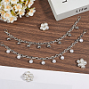 2Pcs 2 Styles Alloy Shoe Decoration Chain AJEW-GF0011-22-3