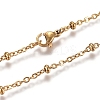 304 Stainless Steel Cable Chains/Satellite Chains Necklaces NJEW-L159-07A-G-1