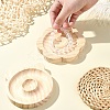2Pcs 2 Styles Beech Wooden Bangle & Bracelet & Finger Ring & Beads Display Holder Tray AJEW-YW0001-26-3