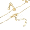 Bohemian Summer Beach Style 18K Gold Plated Shell Shape Initial Pendant Necklaces IL8059-22-3