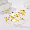 Bohemian Style Floral Stainless Steel Cuff Bangles for Women AX0159-1-1