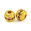 Rack Plating Brass Micro Pave Cubic Zirconia Spacer Beads KK-F089-37G-1