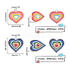 16Pcs 4 Style Rack Plating Alloy Enamel Pendants FIND-FH0003-21-4