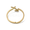 Real 18K Gold Plated 304 Stainless Steel Adjustable Finger Ring RJEW-L115-01G-12-3