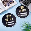 Acrylic Wifi Password Signages AJEW-WH0542-66B-4