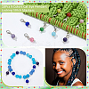 18Pcs 9 Colors Cat Eye Pendant Locking Stitch Markers HJEW-AB00637-4