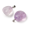 Natural Amethyst Pendants G-A249-04A-01P-2