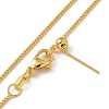 Brass Twisted Chain Necklaces NJEW-M083-01G-02-2