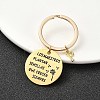 201 Stainless Steel & Brass Letter Keychain KEYC-YW00095-16-1