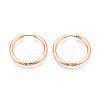304 Stainless Steel Hoop Earrings EJEW-T048-24E-G-1