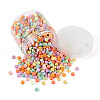 1000Pcs 4 Style Opaque Acrylic Beads MACR-CW0001-07-3