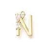 Brass Micro Pave Cubic Zirconia Pendants LS-KK-M310-01G-14-1