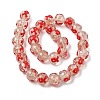 Luminous Handmade Gold Sand Glass Beads LAMP-U004-01-3