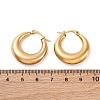 PVD Vacuum Plating 304 Stainless Steel Chunky Hoop Earrings for Women X-EJEW-F280-06C-G-2