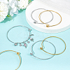6Pcs 2 Colors 304 Stainless Steel Bangles for Women BJEW-UN0001-59-4