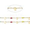 Handmade Eco-friendly Brass Butterfly & Star Charms Chain CHC-E025-11G-2