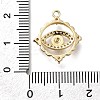 Brass Micro Pave Cubic Zirconia Pendants KK-Q048-23G-3