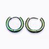 Ion Plating(IP) 304 Stainless Steel Huggie Hoop Earrings EJEW-F111-16mm-Y-2