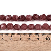 Dyed Natural White Jade Beads Strands G-T139-8mm-46O-5