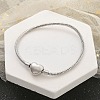 Tarnish Resistant Brass European Style Bracelets for Jewelry Making BJEW-S158-17P-1