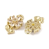 Brass Micro Pave Clear Cubic Zirconia Charms LS-KK-L212-18G-2