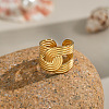 Adjustable 304 Stainless Steel Open Cuff Rings for Women LS-NR2128-3