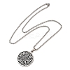 Vintage Round Coin Pendant Necklaces LS-NJEW-A023-04P-2