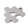 Non-Tarnish Manual Polishing 201 Stainless Steel Pendants LS-STAS-M058-04P-2