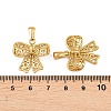 Hollow 304 Stainless Steel Pendants STAS-P438-24G-2