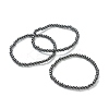 Synthetic Non-magnetic Hematite Beaded Stretch Bracelets BJEW-D446-A-22-1