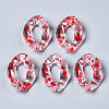 Transparent Spray Paint Acrylic Linking Rings TACR-Q276-001D-1