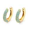 Cubic Zirconia C-Shaped Cuff Earrings EJEW-G295-19G-03-1